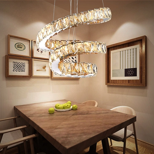 Modern Lamp Living Room Crystal Chandelier Light Pendant for Home Lighting Decoration