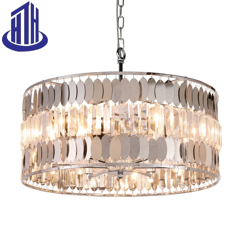 LED Bedroom Modern Luxury New Crystal Gold Chandelier Pendant Lightin